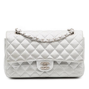 Pre-Loved Chanel Medium Classic Perforated Lambskin Double Flap